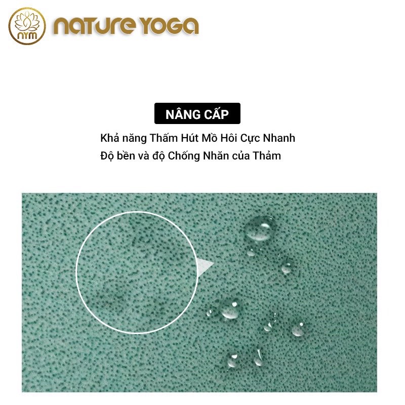 Thảm yoga Nature cao su PU xơ dừa chính hãng  chống trượt tuyệt đối