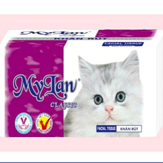 Bịch 8 gói giấy rút mèo My Lan.