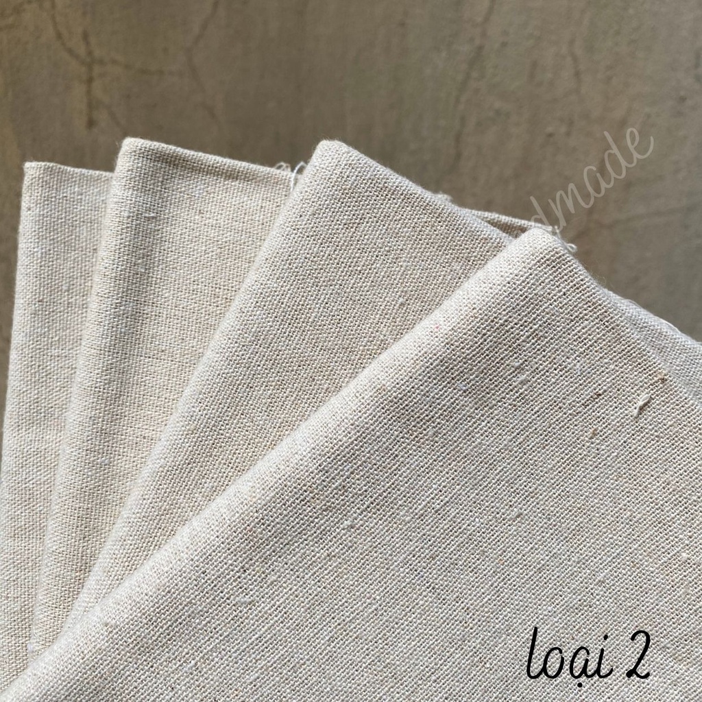 Vải Thô Mộc Thêu Tay 2 Kích Thước  Và