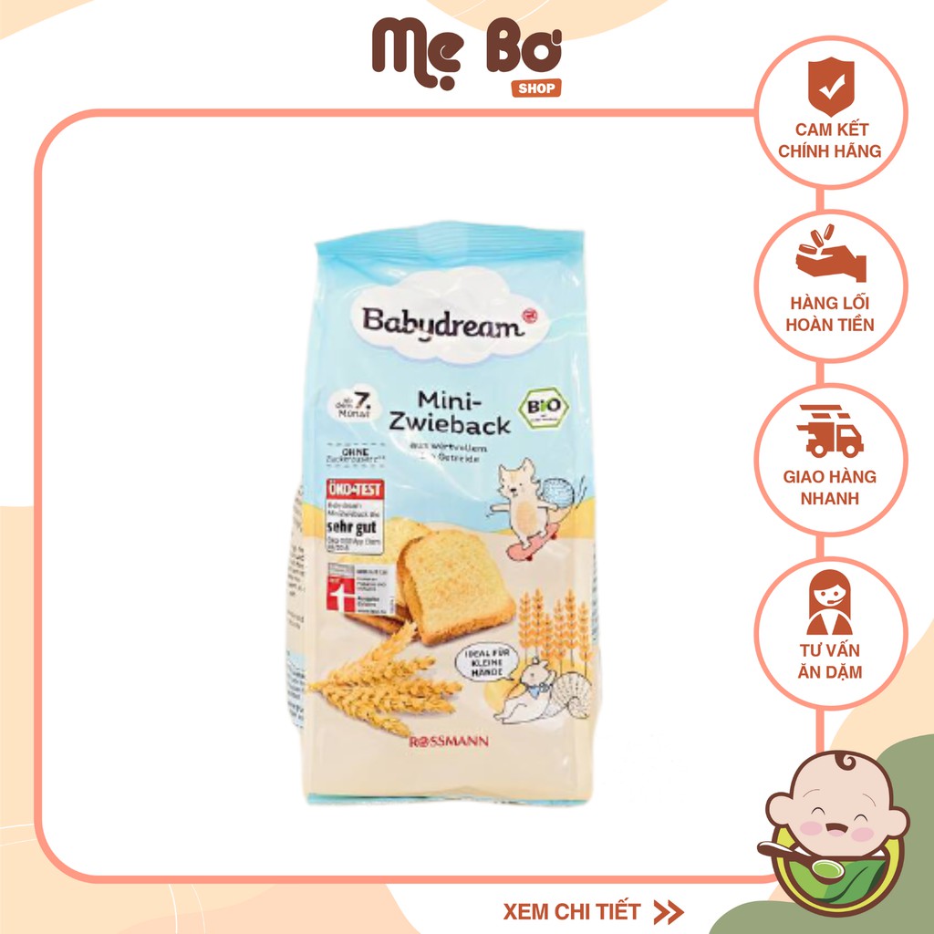 [BabyDream] BÁNH MÌ KHÔ HỮU CƠ ĐỨC BABYDREAM