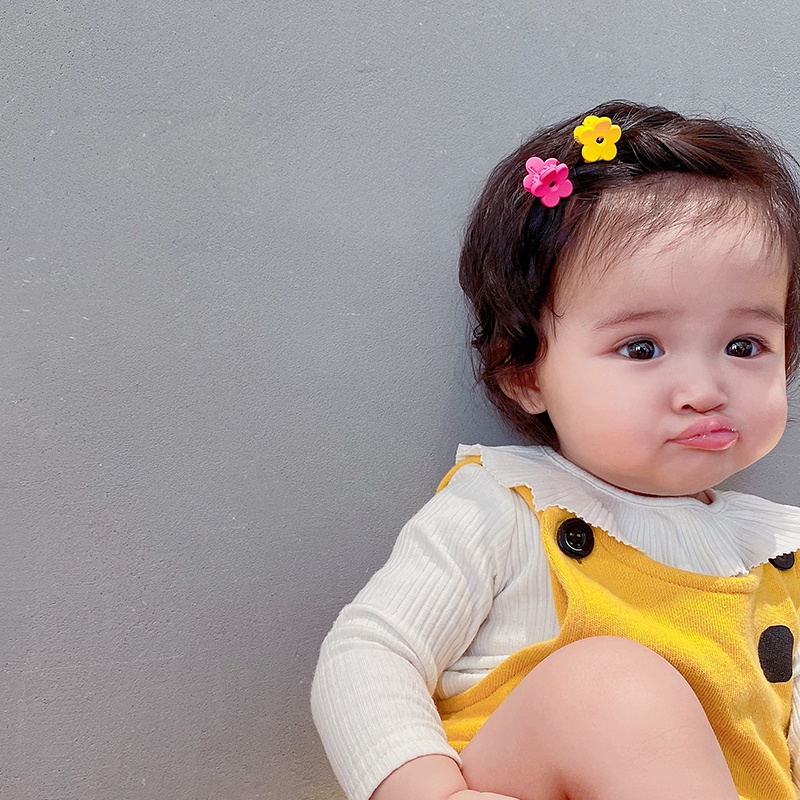 Kẹp Tóc Hình Bông Hoa Màu Sắc Ngọt Ngào Cho Nữ