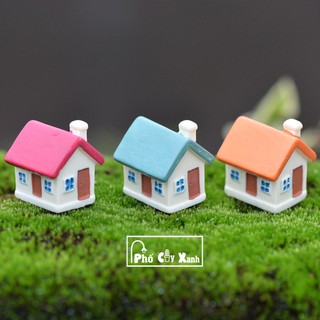 [Giá Siêu Rẻ] Ngôi nhà nhỏ nhiều màu sắc xinh xinh, phụ kiện trang trí