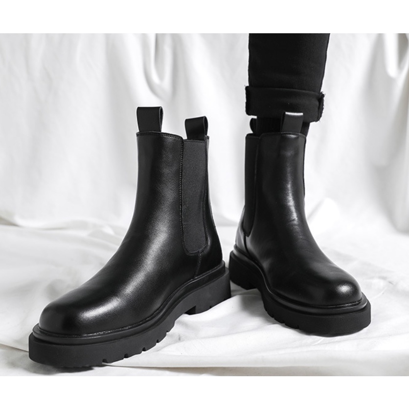 BST Chelsea boots - Giày bốt da nam - Bốt cổ cao - tăng chiều cao 7 cm Vintage S1 new 2022