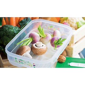 Hộp Ventsmart Tupperware dung tích 1.8L trữ rau củ trái cây có nút hô hấp giữ tươi lâu hơn