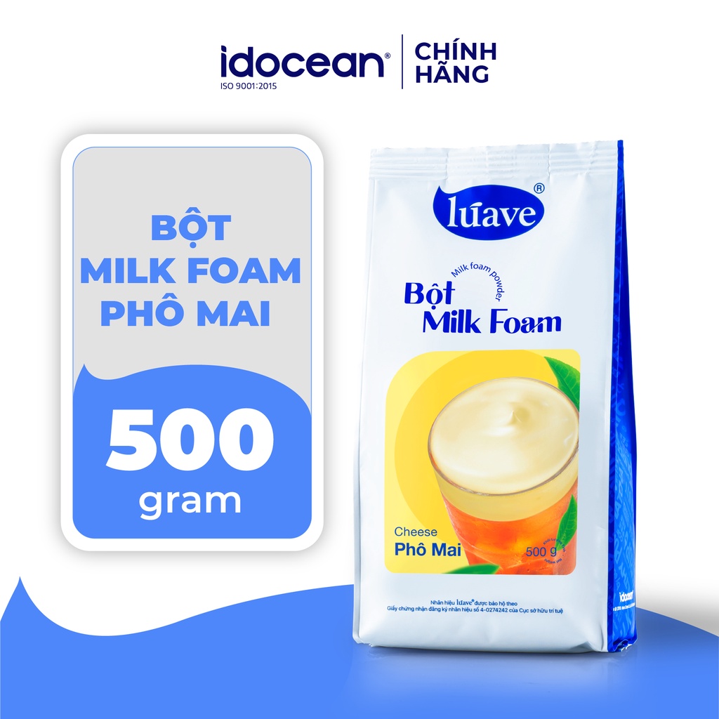 Bột Milk Foam Phô Mai LÚAVE 0.5KG - Pha Chế Váng Sữa Kem Cheese - Chính Hãng