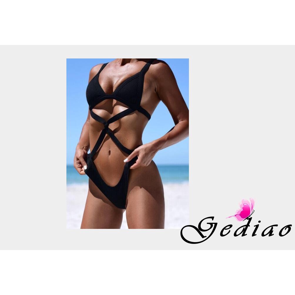 Set đồ tắm trơn màu phong cách quyến rũ dành cho nữ | BigBuy360 - bigbuy360.vn