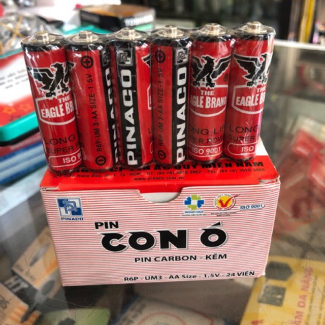 COMBO 2 viên Pin Con Ó - Pin Tiểu - Pin AA Pinaco 1.5V