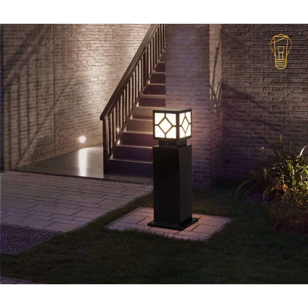 Đèn Cột Sân Vườn Energy Green Lighting DSV-1165 Chống Nước - Chiều Cao 45cm - Cắm Điện Và Dùng Năng Lượng Mặt Trời