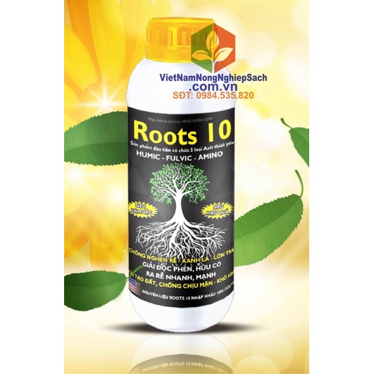Roots 10 thuốc khích thích ra rễ mạnh cho cây trồng 1000ml