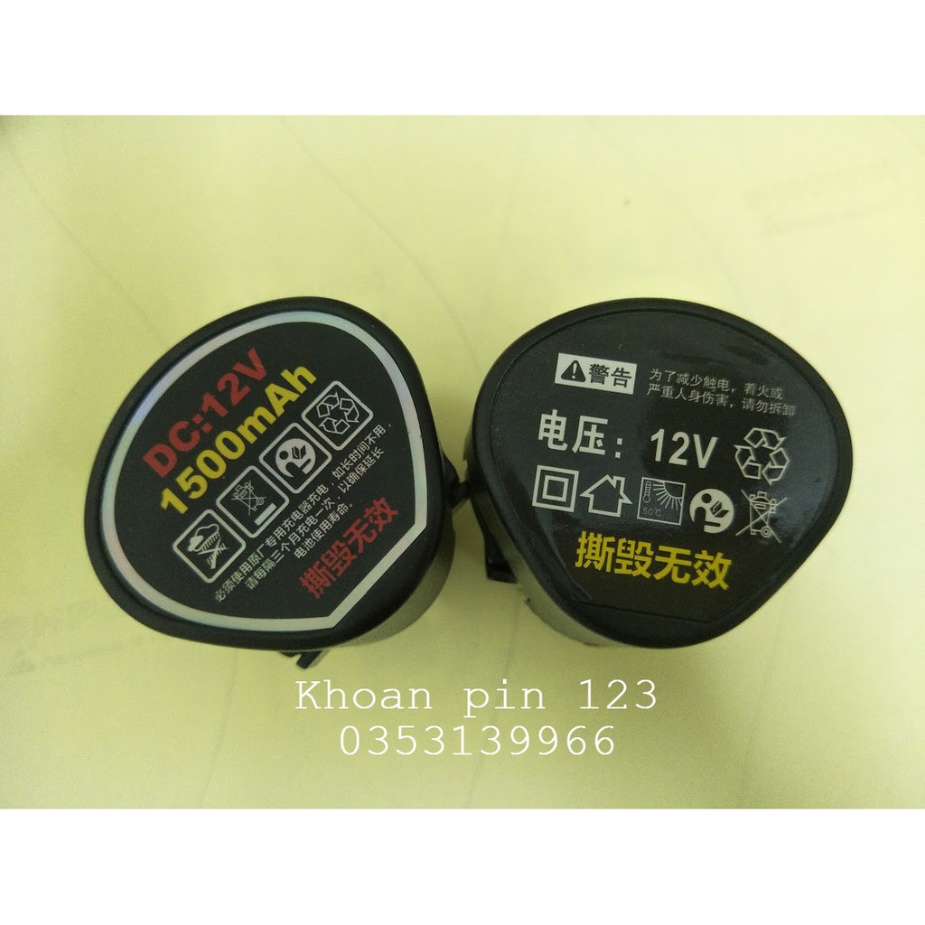 Pin 12v pin máy khoan 12v hàng chuẩn