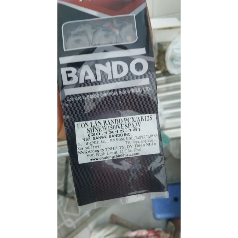 BI NỒI BANDO AB 125, PCX, SH MODE - BI NỒI CON LĂN BANDO 18g