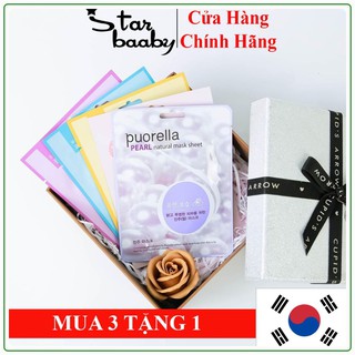 Mặt nạ Hàn Quốc tinh chất ngọc trai, hoa anh đào, sữa ngựa cấp ẩm cho da - Starbaaby Korea