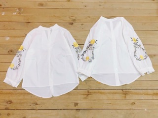 Áo phông cộc tay+ áo sơ mi