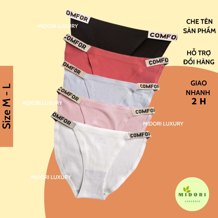 Quần Lót Cotton Lưng Thấp In Chữ Phong Cách Âu Mỹ Quyến Rũ CF09