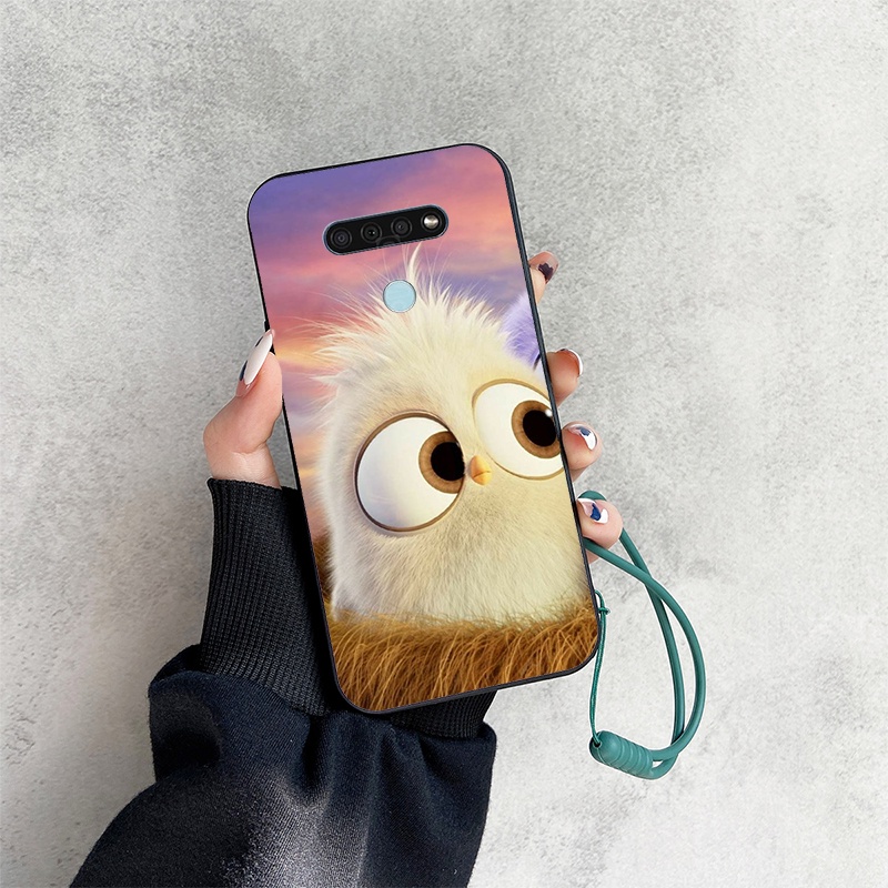 Ốp Điện Thoại Họa Tiết Hoạt Hình Pikachu Kèm Dây Đeo Cho LG Q51 Q52 Q61 Q60 K50