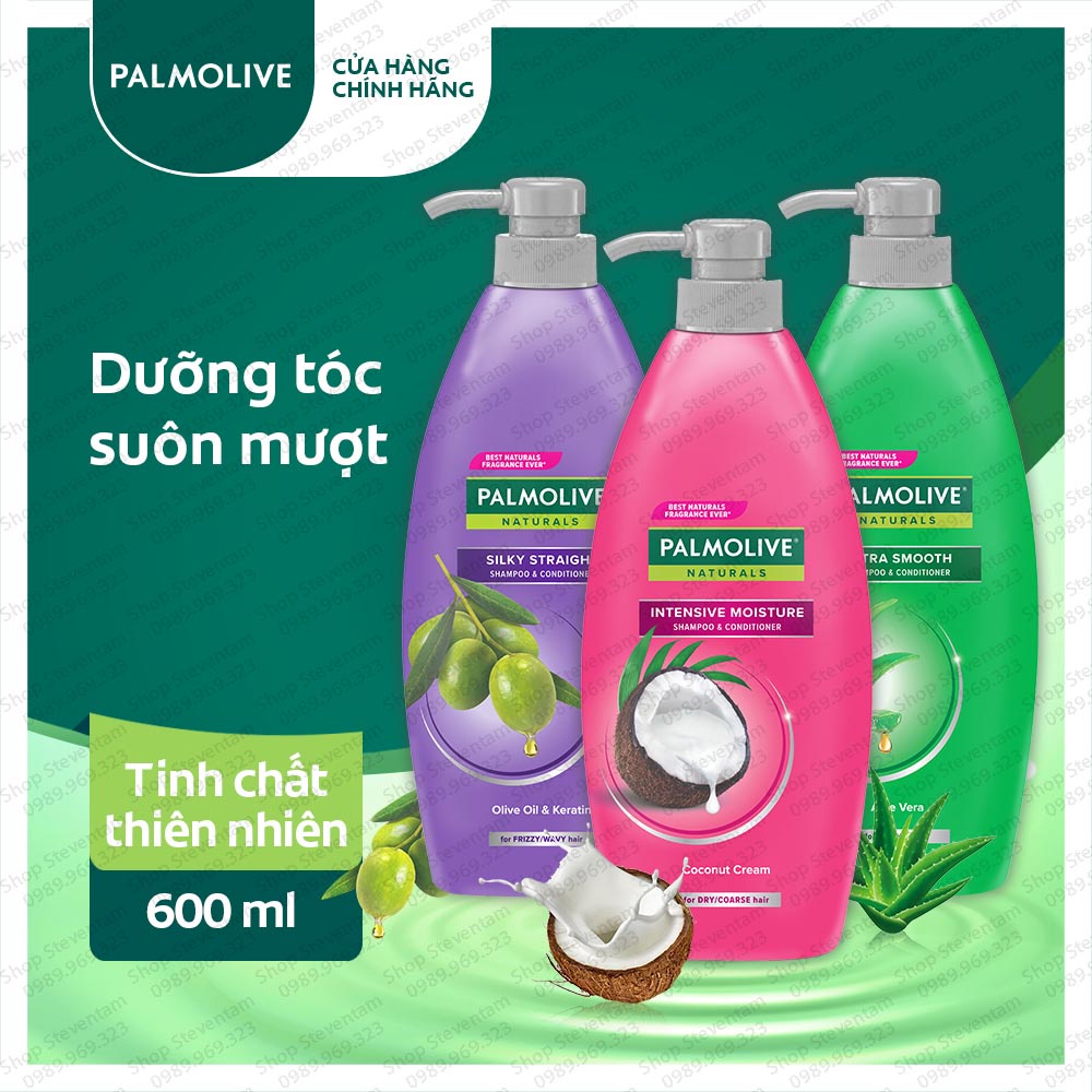 Dầu gội xả Palmolive siêu mượt 2in1 600ml