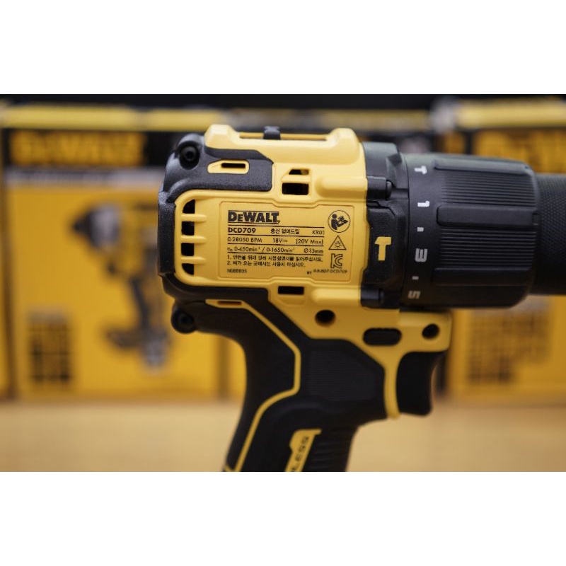 DMTT Máy Khoan Pin 3CN 20v Dewalt DCD709 Chính Hãng