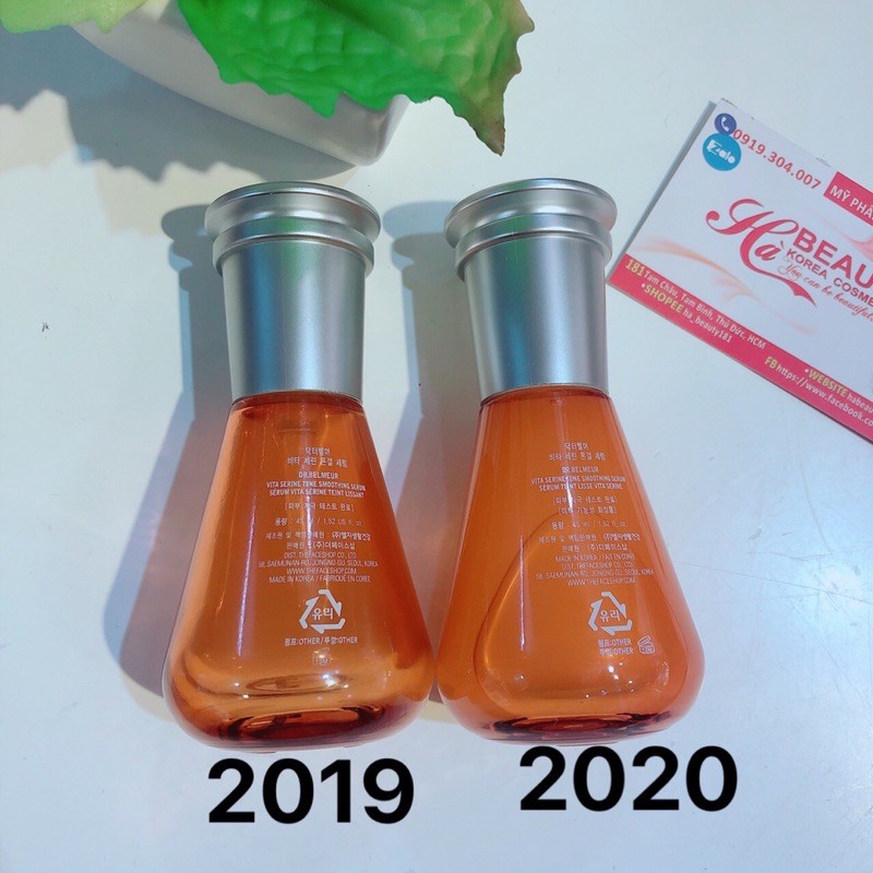 Serum dưỡng trắng da chống lão hóa The Face Shop Dr Belmeur Vita Serine Serum 45ml dưỡng ẩm nám làm sáng da vitamin C | BigBuy360 - bigbuy360.vn