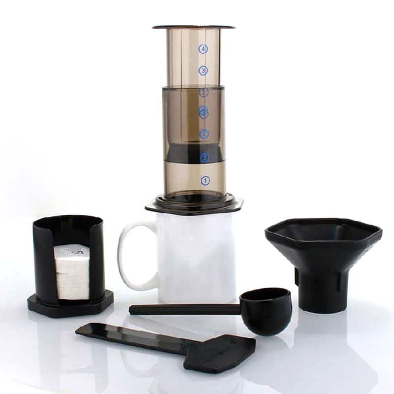 Bình Pha Cà Phê Espresso Bằng Thủy Tinh Dạng Nhấn Tiện Dụng Cho Máy Aeropress