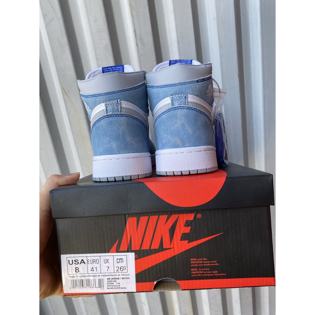 [More&More] Giày thể thao Air Jordan 1 High Hyper Royal x OG chất lượng nguyên bản Best MS2006