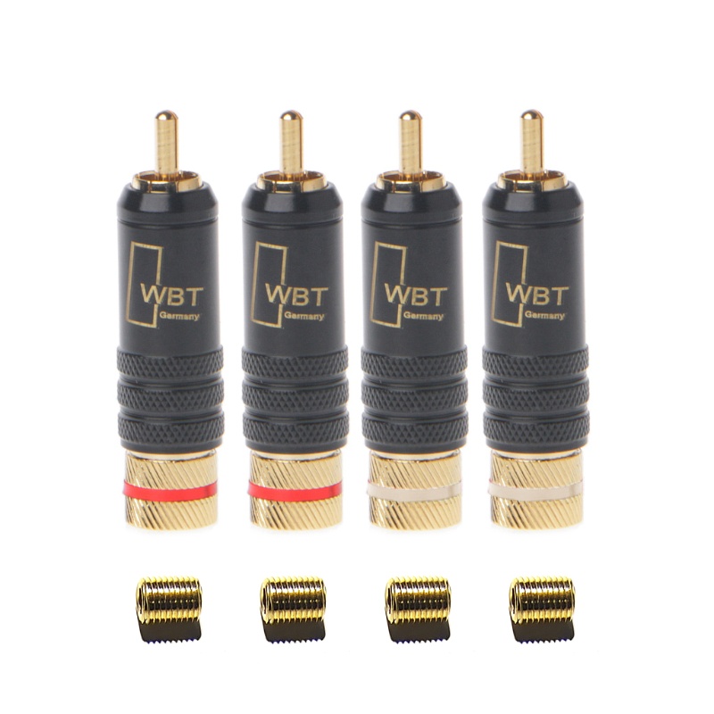 Set 4 Phích Cắm RCA Mạ Vàng WBT-0144