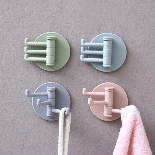 Móc Dán Tường 3 Chấu, Móc Treo 3 Chấu Đa Năng Treo Vật Dụng Cá Nhân