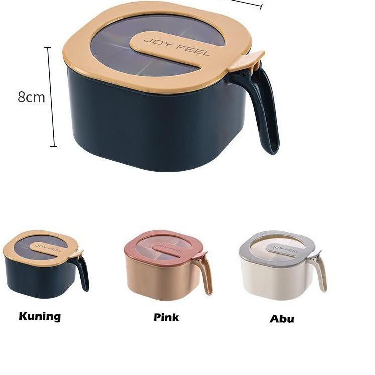 Hộp Đựng Gia Vị 4 Ngăn Thiết Kế Hiện Đại Tối Giản | BigBuy360 - bigbuy360.vn