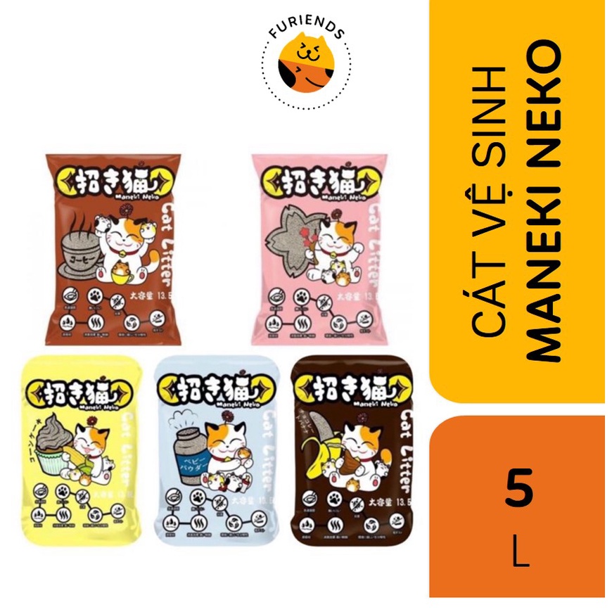 Cát Vệ Sinh cho Mèo Maneki Neko 5L