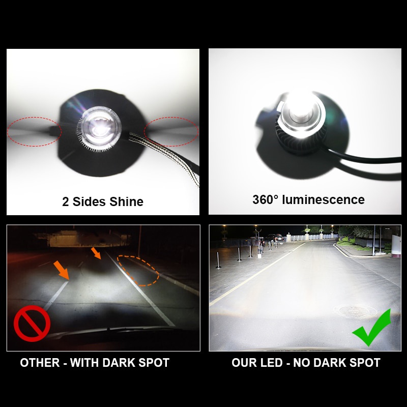 Bóng Đèn LED LY 60 Turbo 50000LM CSP H7 canbus 9012 H8 D4S D4R D2S D2R h11 H1 LED 9005 9006 HB3 HB4 12V 6000K 4300K Chất Lượng Cao