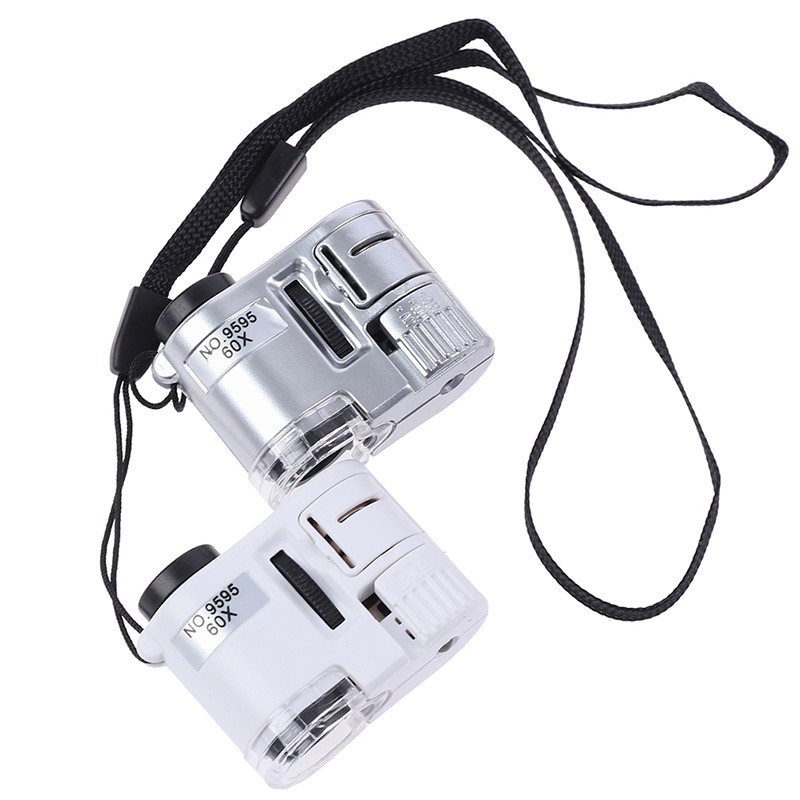 Kính hiển vi độ phóng đại 60X có đèn led kích thước mini tiện dụng