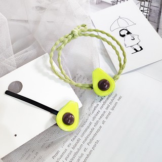 Sét kẹp tóc,cột tóc hình trái bơ dễ thương dành cho nữ