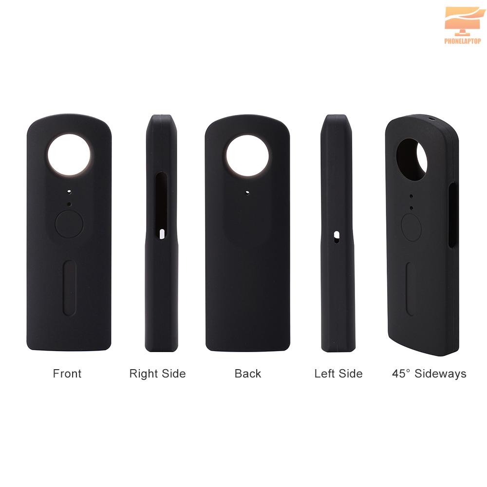 Andoer Vỏ Silicon Bảo Vệ Ống Kính Máy Ảnh 360 Độ Cho Ricoh Theta V