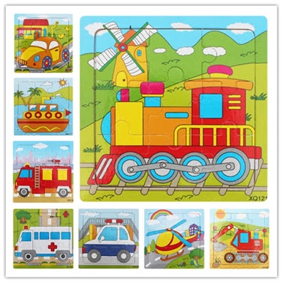 [60 miếng] Đồ chơi tranh ghép gỗ 60 miếng gỗ puzzle - Bộ ghép hình - Tranh xếp hình