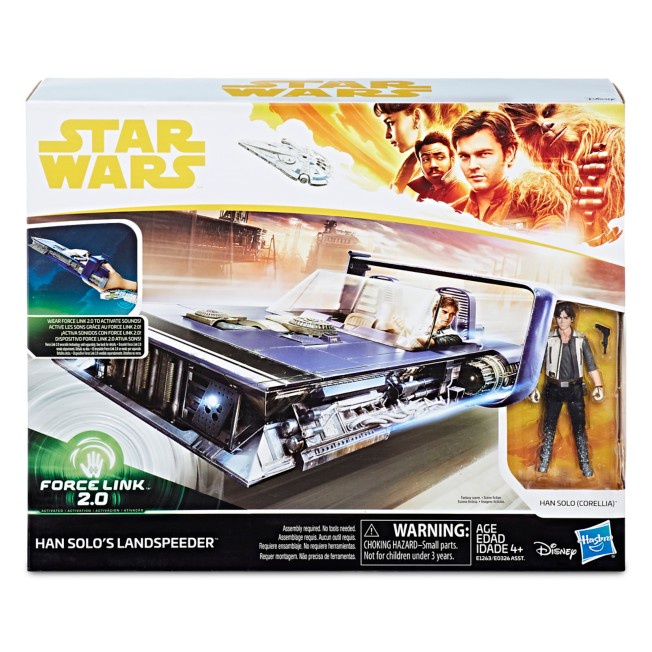 Mô hình đồ chơi phi thuyền Star Wars Force Link 2.0 Landspeeder kèm Figure Han Solo