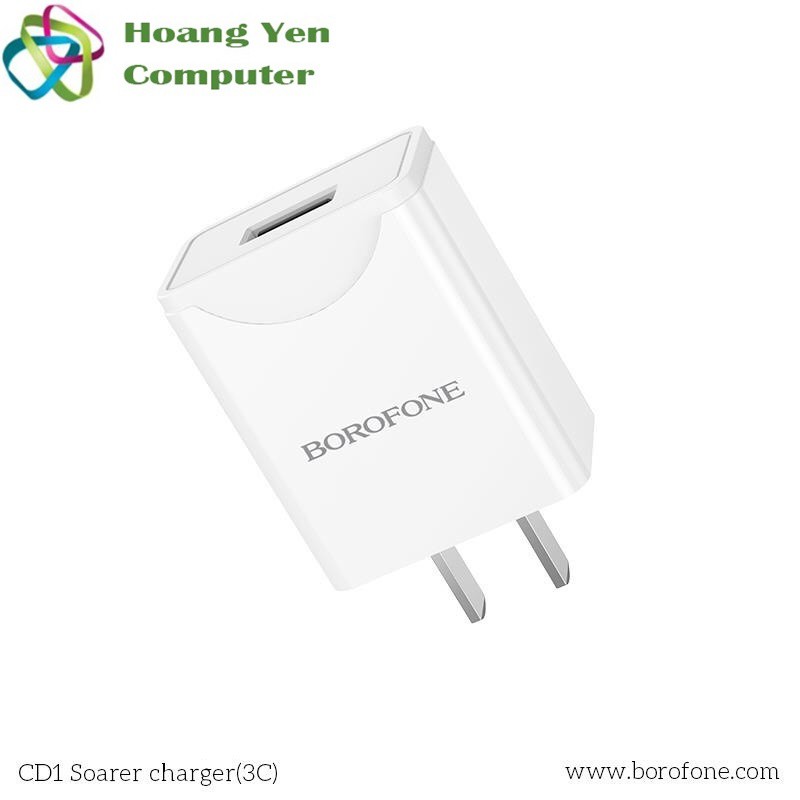 Cốc Sạc 2.1A Borofone CD1 10.5W Cho IPhone IPad Android - BH 12 Tháng Chính Hãng