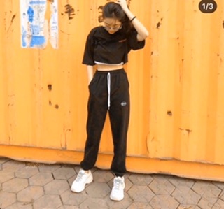SET ÁO CROP KÈM QUẦN JOGGER