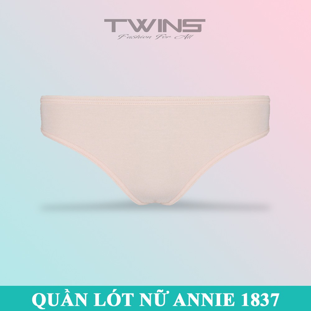 Quần lót nữ cotton cao cấp trơn Annie 1837 mềm mại thoáng mát thấm hút mồ hôi thiết kế đơn giản size từ 50kg-60kg