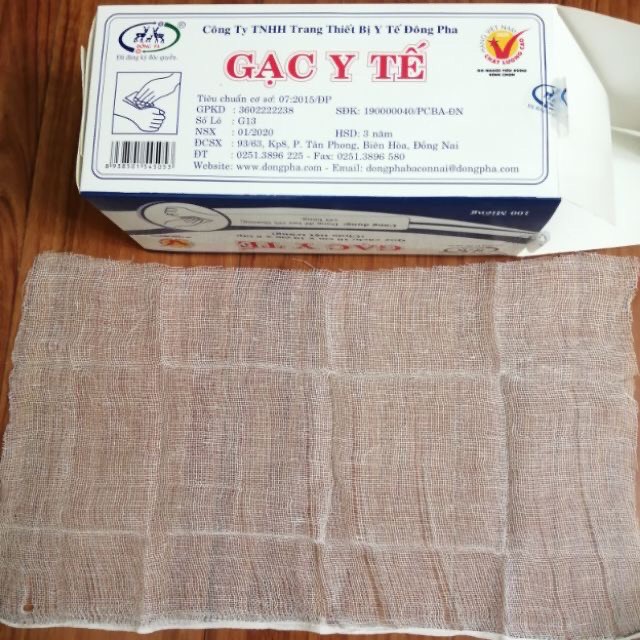 Gạc Y tế Đông Pha (Hộp 100 miếng)