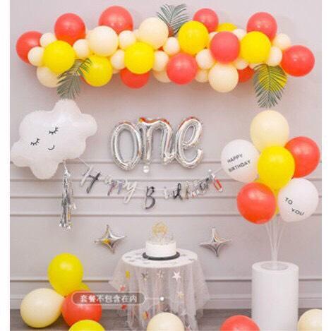 [Ảnh thật] Set trang trí sinh nhật theo concept dễ thương cho bé trai và gái TẶNG KÈM bơm bóng, keo dán tùy combo
