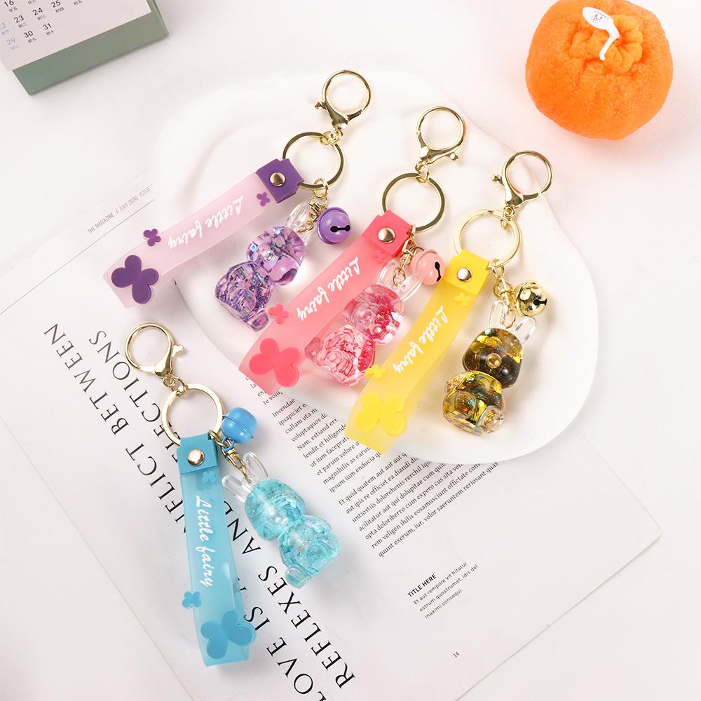 Móc Chìa Khóa Xe Hơi Dạng Cát Chảy Dễ Thương