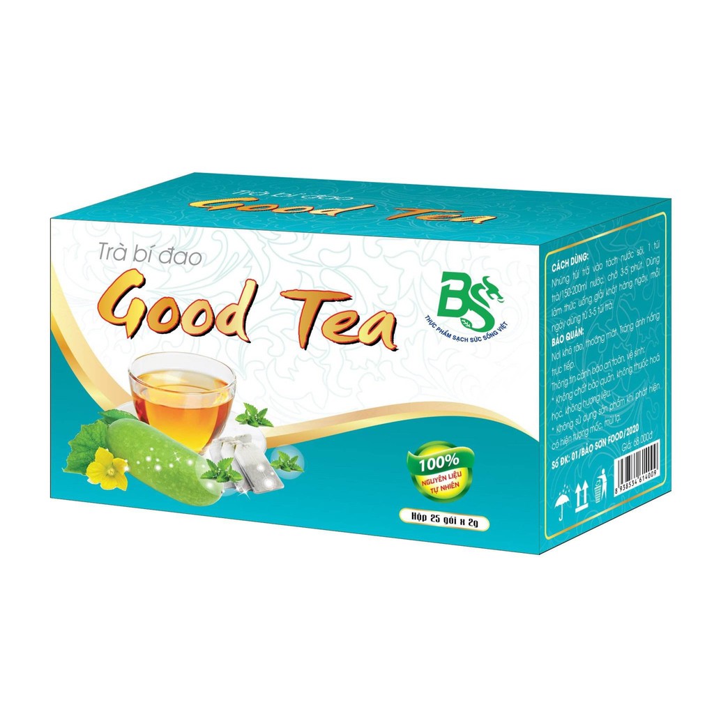 trà đinh lăng goodtea 25 túi lọc(100% tự nhiên)