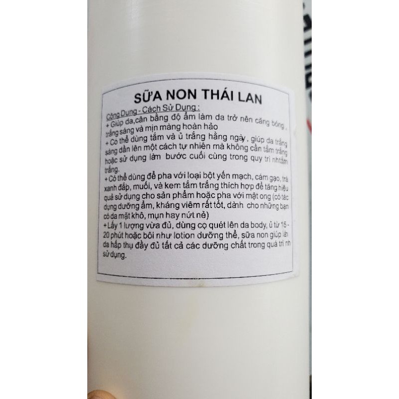 SỮA NON Ủ TRẮNG BODY THÁI LAN