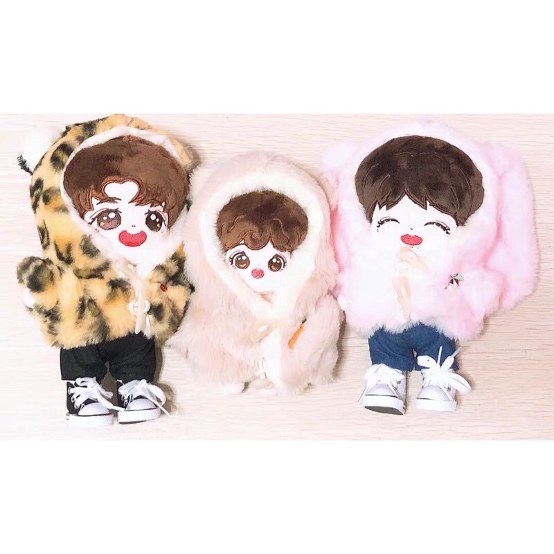 Áo khoác thú cho doll 20cm nhỏ người