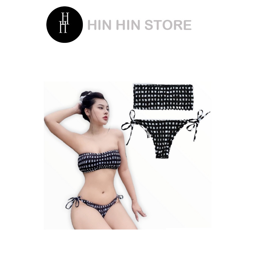 Set bikini sọc karo HB20 Hỉn Hỉn Store