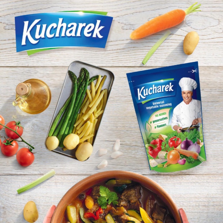 Hạt nêm hữu cơ Kucharek 100% từ rau củ cho bé ăn dặm, người ăn kiêng ăn chay gói 200g