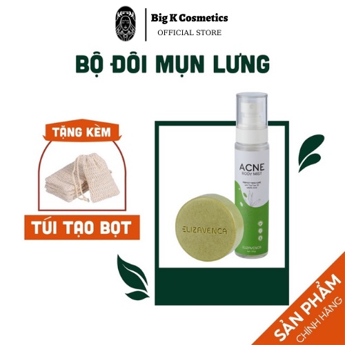 COMBO Xà Phòng + Xịt Mụn Lưng ELIZAVENCA