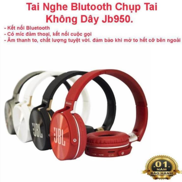 Tai nghe bluetooth chụp tai JB950 Headphone không dây hàng chuẩn/Bh 3 tháng /uy tín