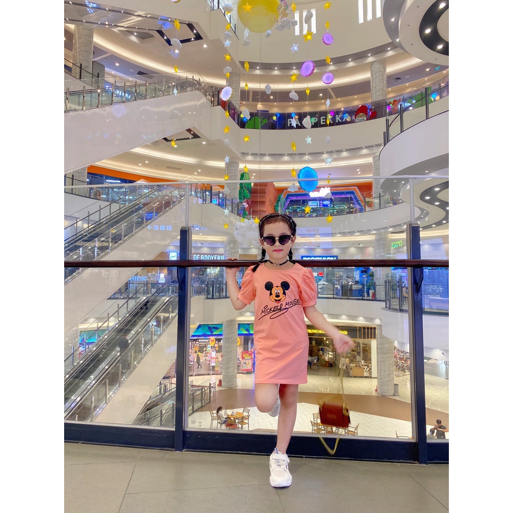 Bộ thun bé gái Đầm MICKEY siêu cute cho bé 8-24kg