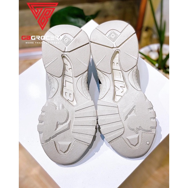 Giày MLB Bigball Chunky NY Yankees Beige - Ảnh thật shop chụp