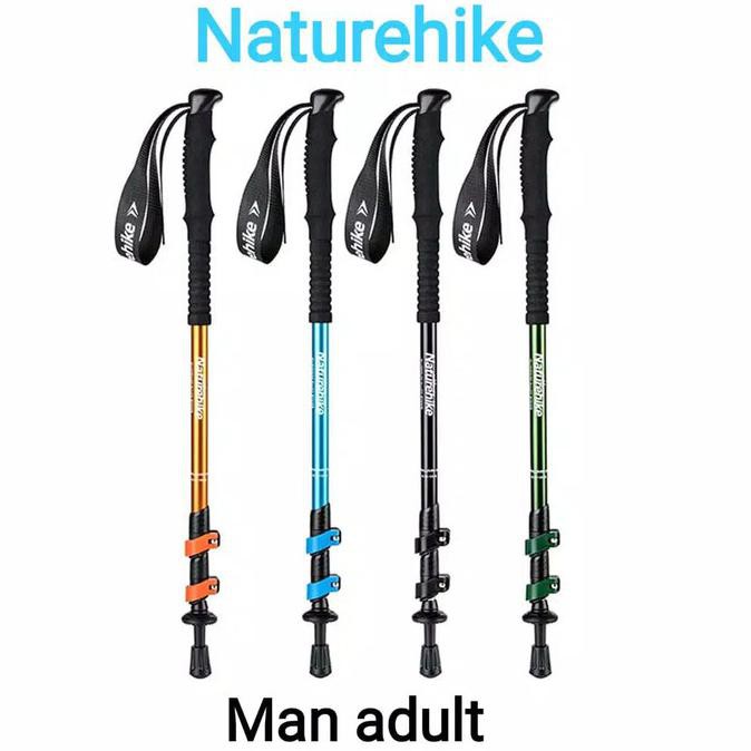 NATUREHIKE Trekking Gậy Leo Núi 135cm Siêu Bền Chuyên Dụng Cho Nam 56